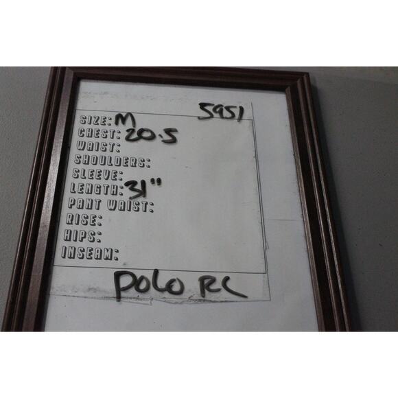 Ralph Lauren Polo Golf Polo Medium Navy Blue Neon Greeb Big Pony Embroidery - Picture 7 of 7